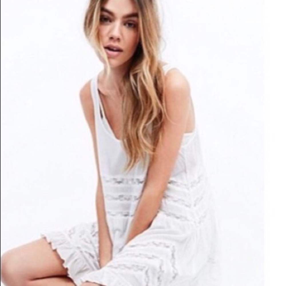 Free People Voile and Lace Trapeze dress
